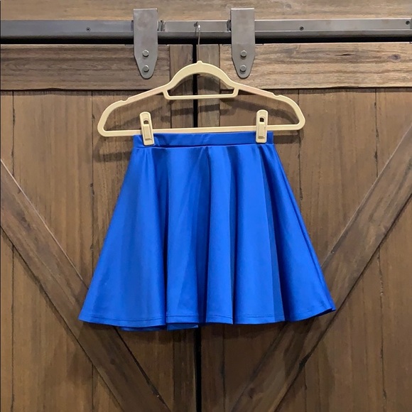 Made By Johnny Mini Skater Skirt in royal blue, M - Picture 3 of 7
